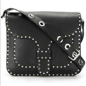 Rebecca Minkoff Leather Studded Crossbody Satchel